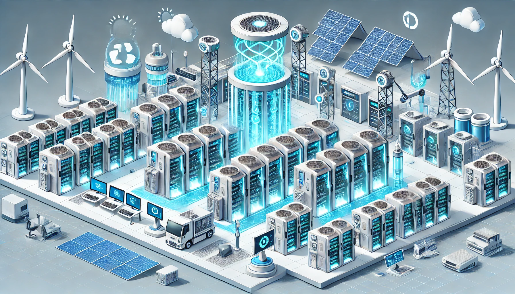 Energi hijau data Alt text